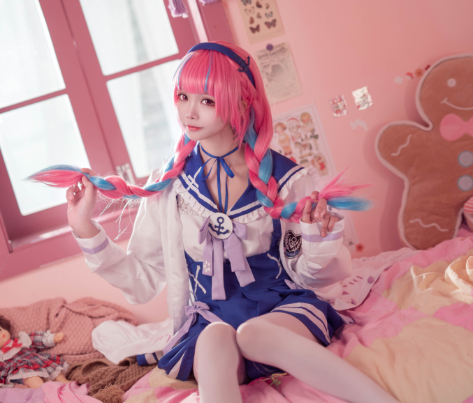 cos 艾西aiwest 湊阿库娅 私服刻晴花嫁[95P-1.11G]