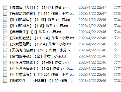 小说贴 小芳作品合集[13本]