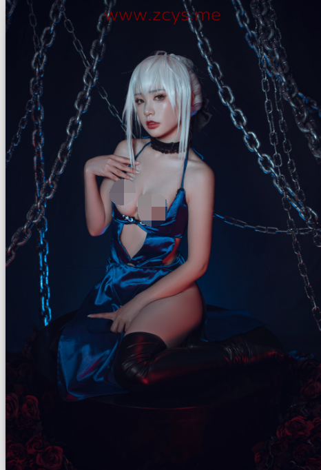 【自打包】超人气coser 喵小吉 黑呆 Nekokoyoshi – Saber Alter原版[92P-2PV，3.6G]