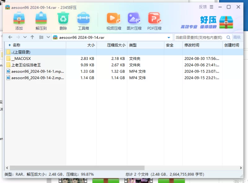 aesoon-96 2024-09-14 直播热舞 [2V-2.48GB]