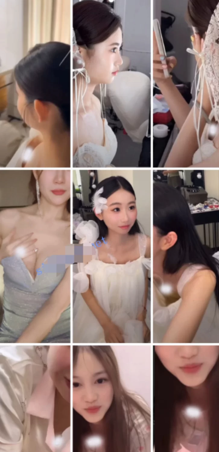 轻摸 自身 的皮肤 绝美的 吸引 炽烈的 直播间